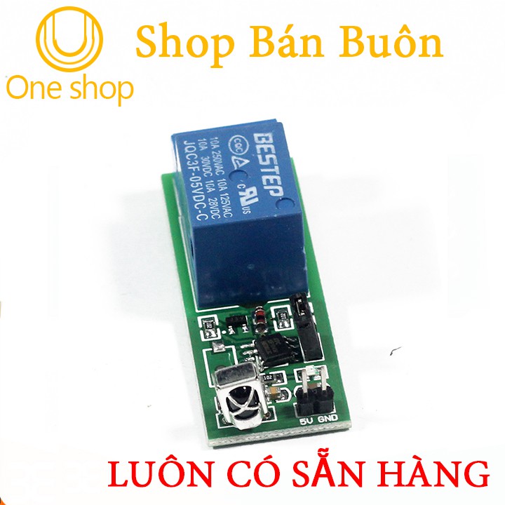 Module Điều Khiển Relay Bằng Remote Hồng Ngoại 5VDC 1 Kênh