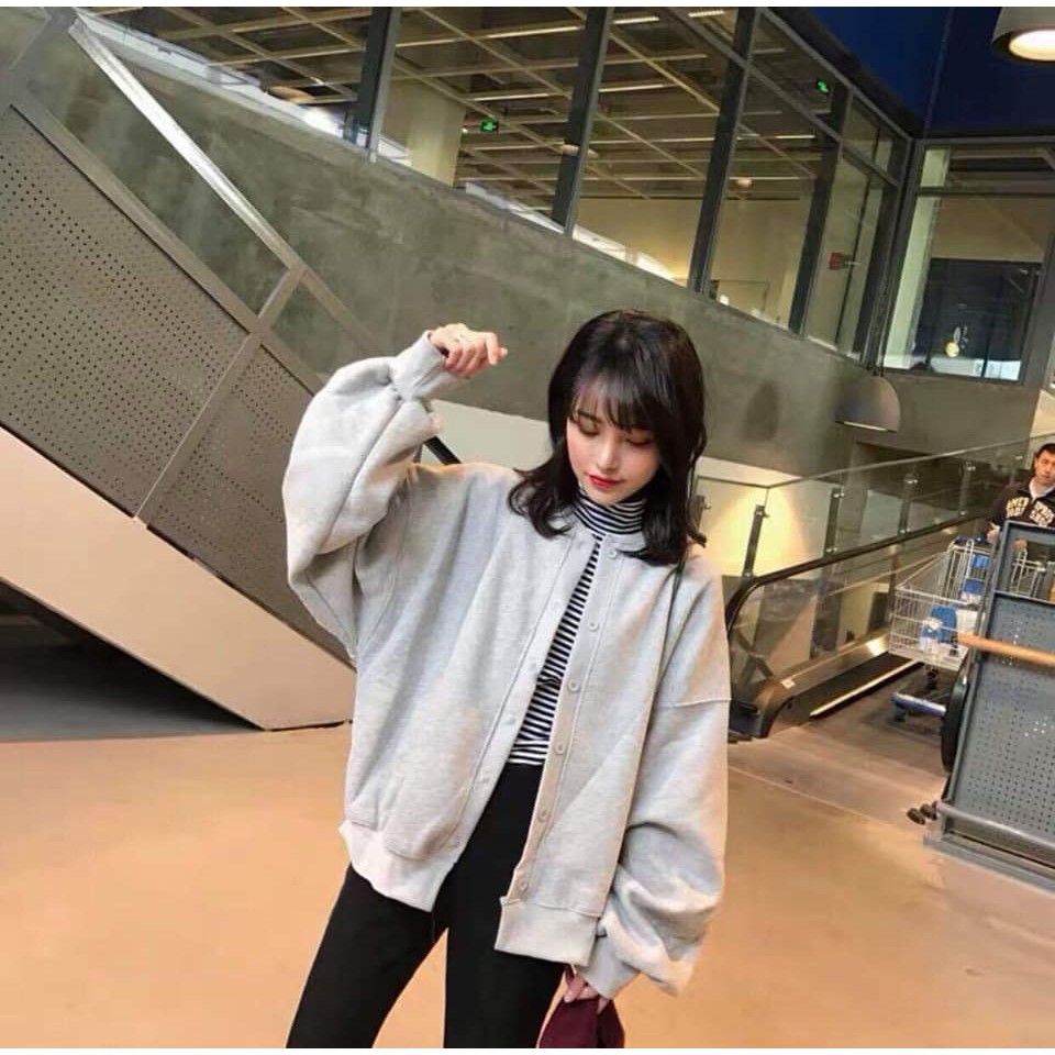 [SIÊU HOT] Áo cardigan nữ tay rộng dáng bomber  CÁ TÍNH
