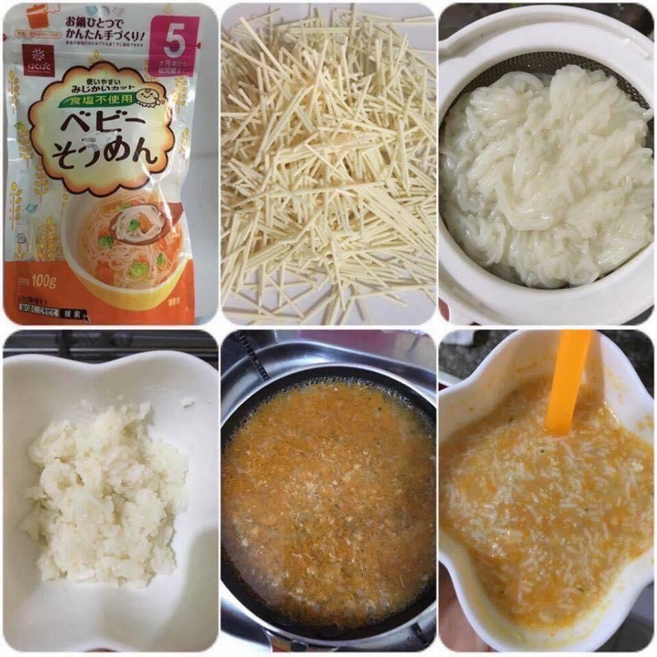 Mì somen tách muối Hakubaku cho bé ăn dặm