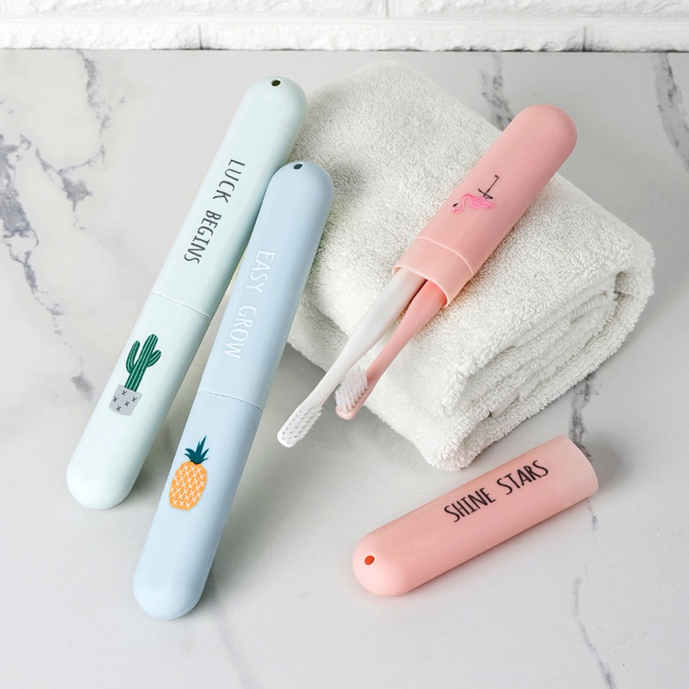 Hộp đựng bàn chải đánh răng in họa tiết xinh xắn tiện dụng