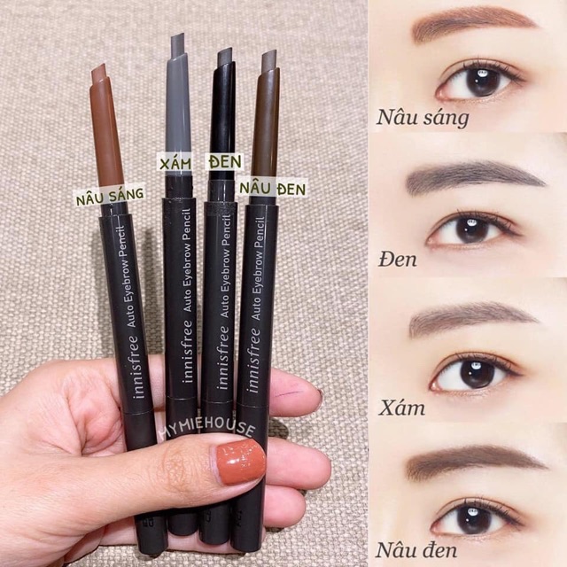 Chì kẻ mày 2 đầu Eco EyeBrow Pencil Innisfree chuẩn auth | BigBuy360 - bigbuy360.vn