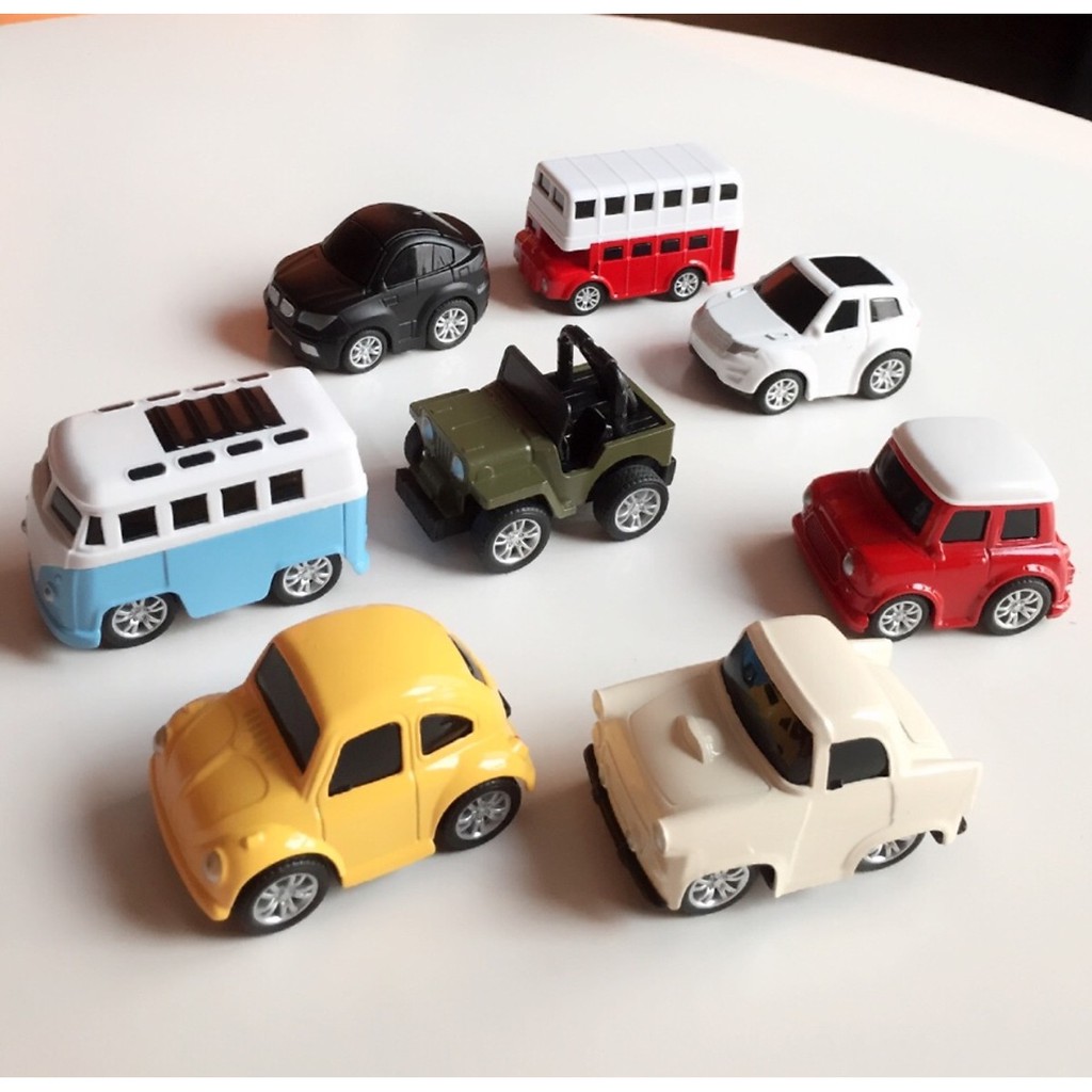 Bộ 8 Ô Tô Mô Hình Bằng Sắt MINI CAR - Đồ Chơi Cho Bé Trai