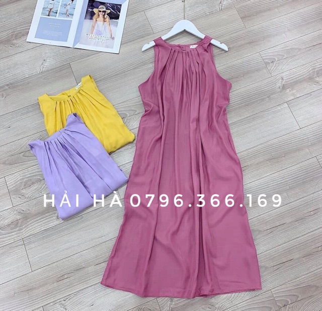 Váy đũi suông cổ yếm