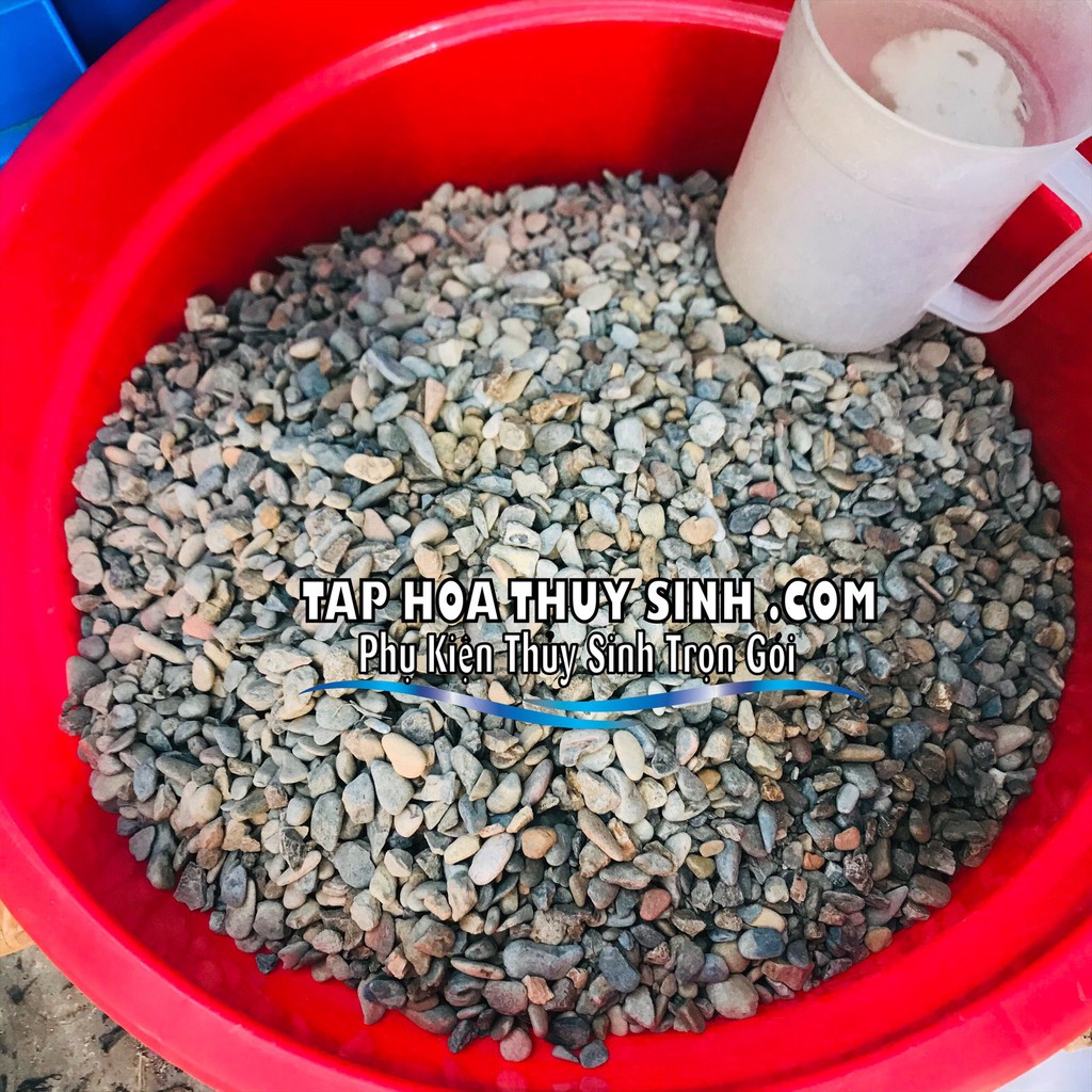 SỎI SUỐI CÁT SUỐI TỰ NHIÊN TRÃI NỀN HỒ TÔ CÁ TÉP BIOTOP BỊCH 2kg