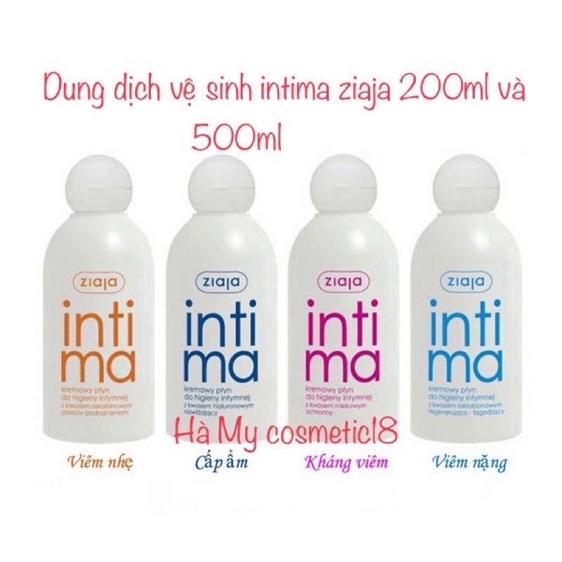 Dung dịch vệ sinh intima ziaja 200ml và 500ml