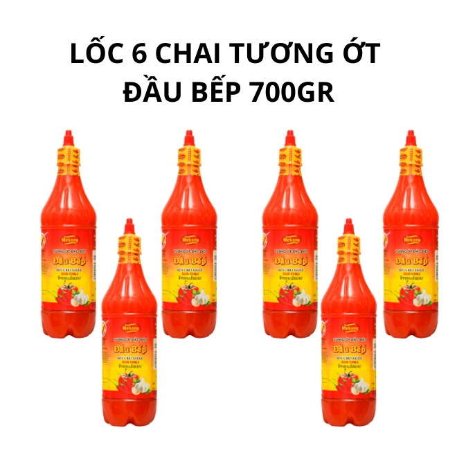 Lốc 6 Chai Tương Ớt Đầu Bếp 700gr