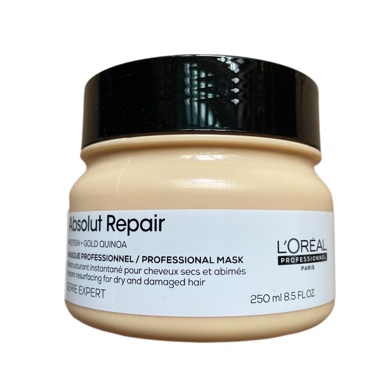 Dầu hấp phục hồi tóc hư tổn Absolut Repair Gold Quinoa + Protein Loreal Masque 500ml