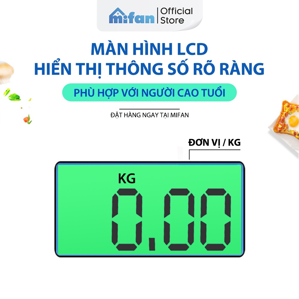 Cân Hành Lý Điện Tử Cầm Tay Mifan 50kg - Kiểm tra trọng lượng hàng hoá đi chợ, vali xách tay du lịch - Màn LCD sắc nét