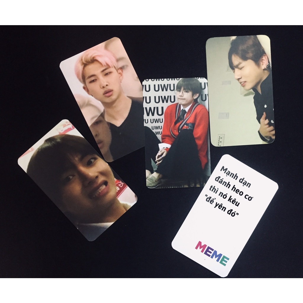 ◘Bộ bài MEME phiên bản BTS | 70 lá Board game vui nhộn dành cho gia đình, bạn bè, tập thể,...
