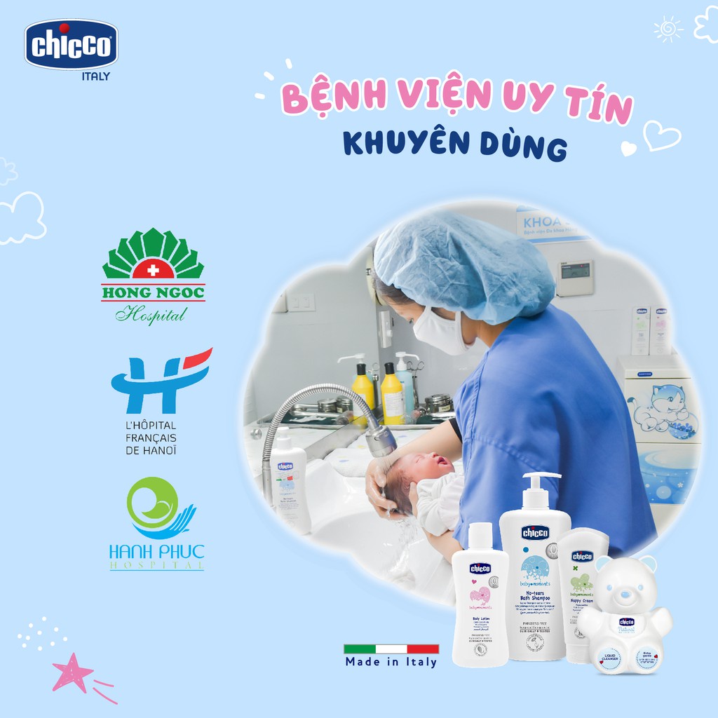 Gói Sữa tắm,Sữa dưỡng, kem hăm du lịch 7ml Chicco