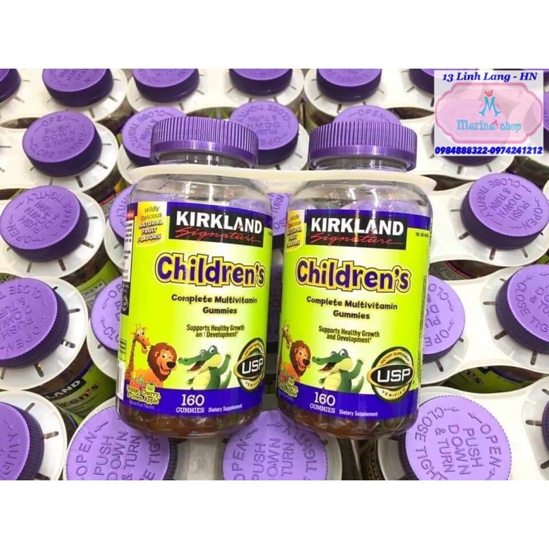 date 5/23 6/23 Kẹo Dẻo Kirkland Children’s Daily Multivitamin Gummies Tăng Cường Hệ Miễn Dịch date 6/23