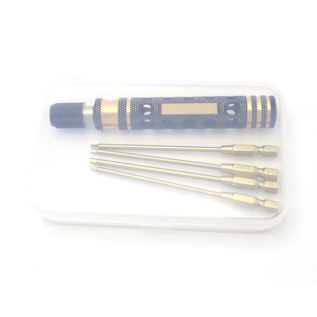 Bộ Ốc Vít Lục Giác Bằng Hợp Kim Titan 4 Trong 1 H1.5 H2.0 H2.5 H3.0 Chuyên Dụng Cho Xe Điều Khiển Từ Xa
