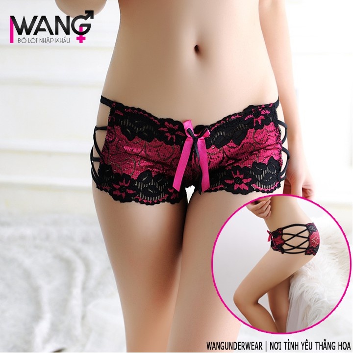 Quần lót nữ boxer ren gợi cảm sexy - quần lót chip nữ boxer gợi cảm 4060
