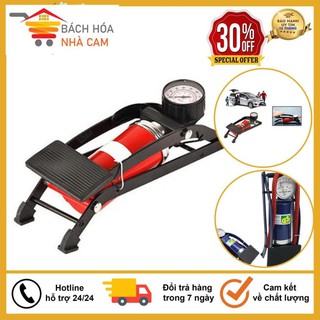 Bơm đạp chân đa năng mini cho ô tô xe máy, bóng bay, phao bơi tiện dụng, bảo hành 6 tháng