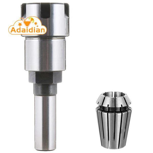 1/2 Inch Shank ER20 Router Collet Extension Road Collet Chuck Adapter with 13mm Spring Collet for CNC Milling Lathe Tool