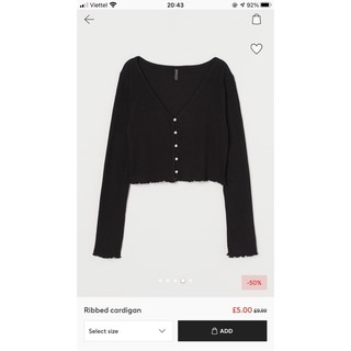 Áo len cardigan H & M