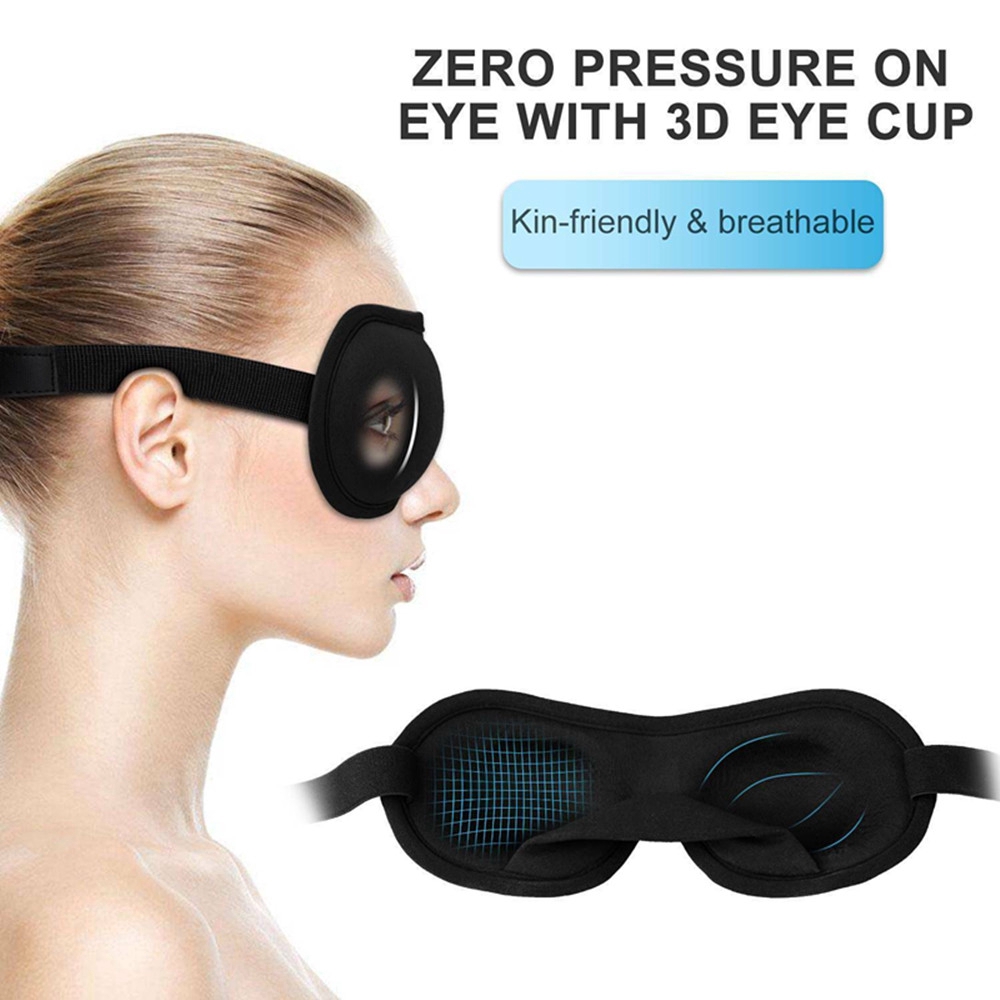 AOTUO COD 3D Memory Foam Padded Travel Sleep Eye Mask Shade Cover Sleeping Blindfold