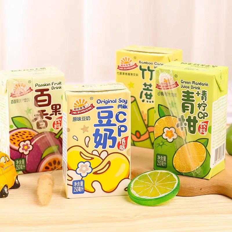 NƯỚC ÉP HOA QUẢ MR SUNSHINE ĐÓNG HỘP 250ML