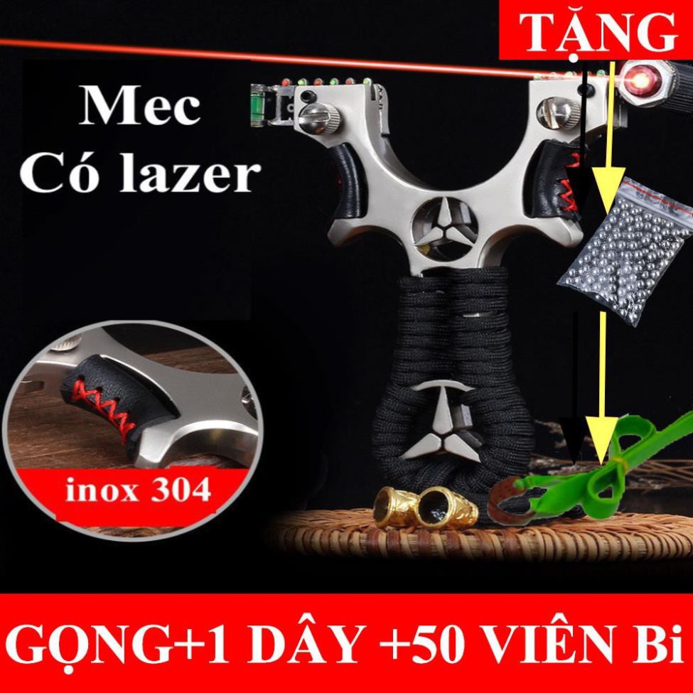 siêu rẻ Ná cao su mec 3 sao có thước ngắm laser tặng kèm 1 thun+50 BI