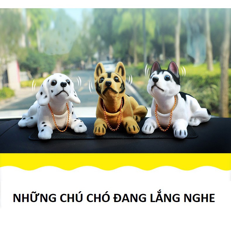 Chó lắc lư trên xe hơi - Trang trí taplo ô tô, chó gật gù, lúc lắc -TC AUTO