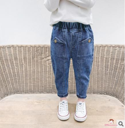 Quần Jeans Lưng Thun Co Giãn Cho Bé Gái Xzq7-0 - 5 Tuổi