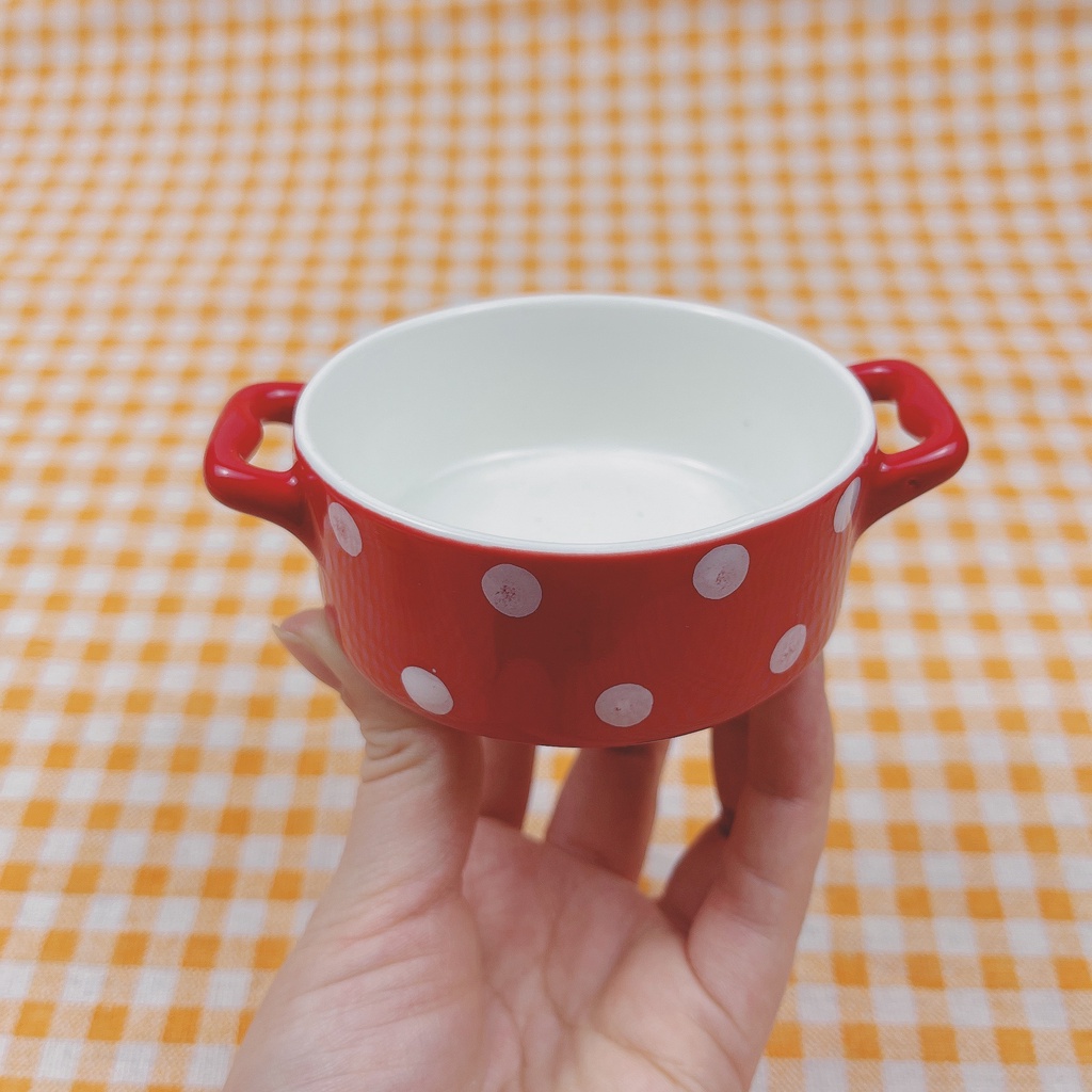 Bát sứ hình nồi chảo chấm bị màu sắc đáng yêu decor nhà bếp, bát ăn dặm cho bé dung tích 130ml ăn dặm kiểu nhật