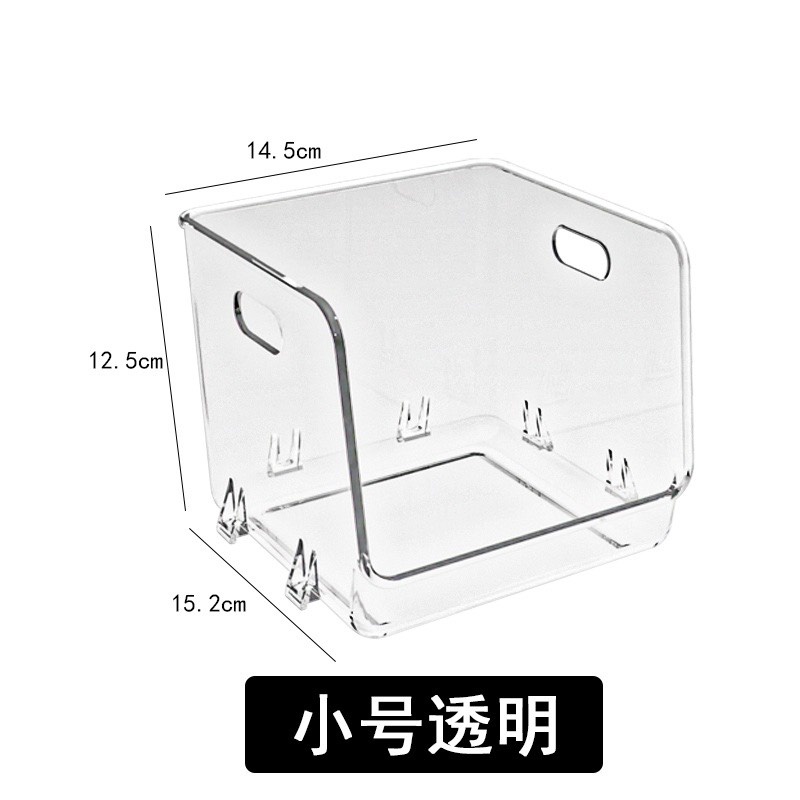Hộp trong suốt  đựng mỹ phẩm có thể xếp chống lên nhau lưu trữ để bàn máy tính đồ dùng nhà bếp tối giản chất lượng cao