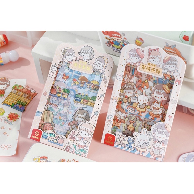 Set Nhiều Sticker Hình Dán Dễ Thương Trang Trí