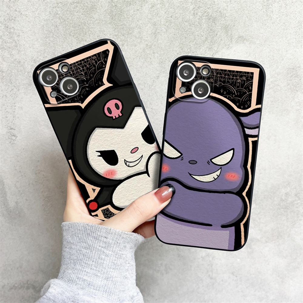 SANRIO Ốp Điện Thoại Silicon Dẻo In Hình kuromi Thời Trang Cho iPhone 11 iPhone 13 Pro Max XS Max XR 7 8 Plus 12Pro 13 Pro Max