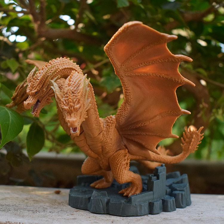 Mô hình Rồng 3 đầu King Ghidorah, Godzilla Q ver Cute 12cm