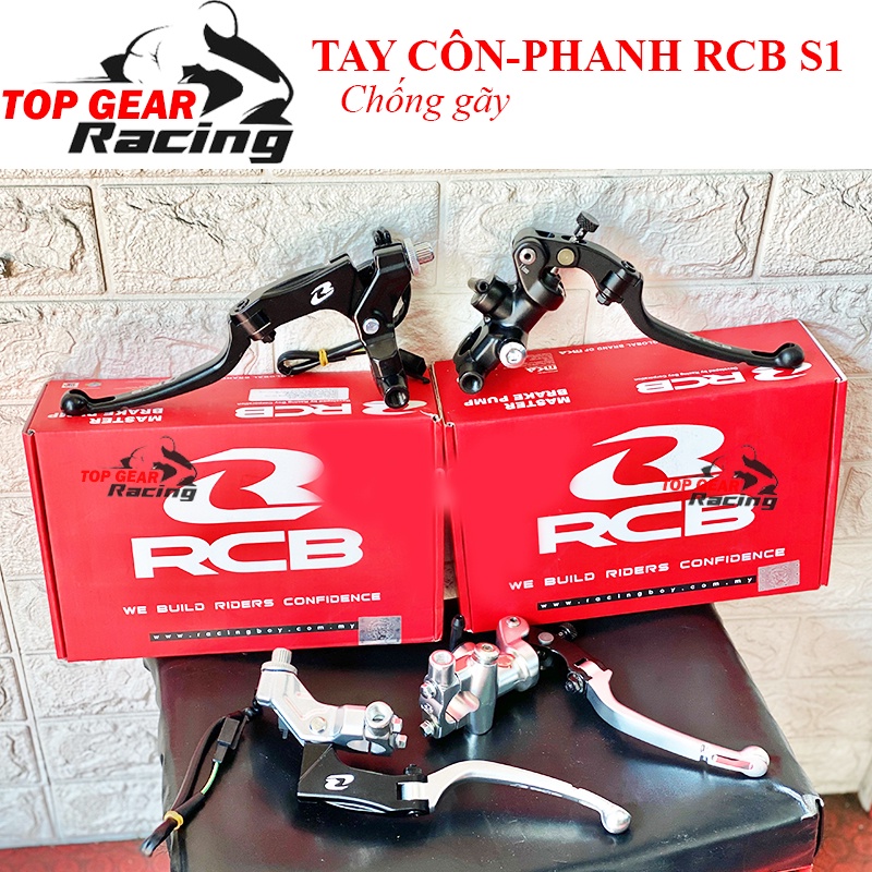 Combo Tay Thắng - Côn Bình Dầu Rời RCB S1 Tặng Ốc Titan Chân Gương&lt;2 Bên&gt;