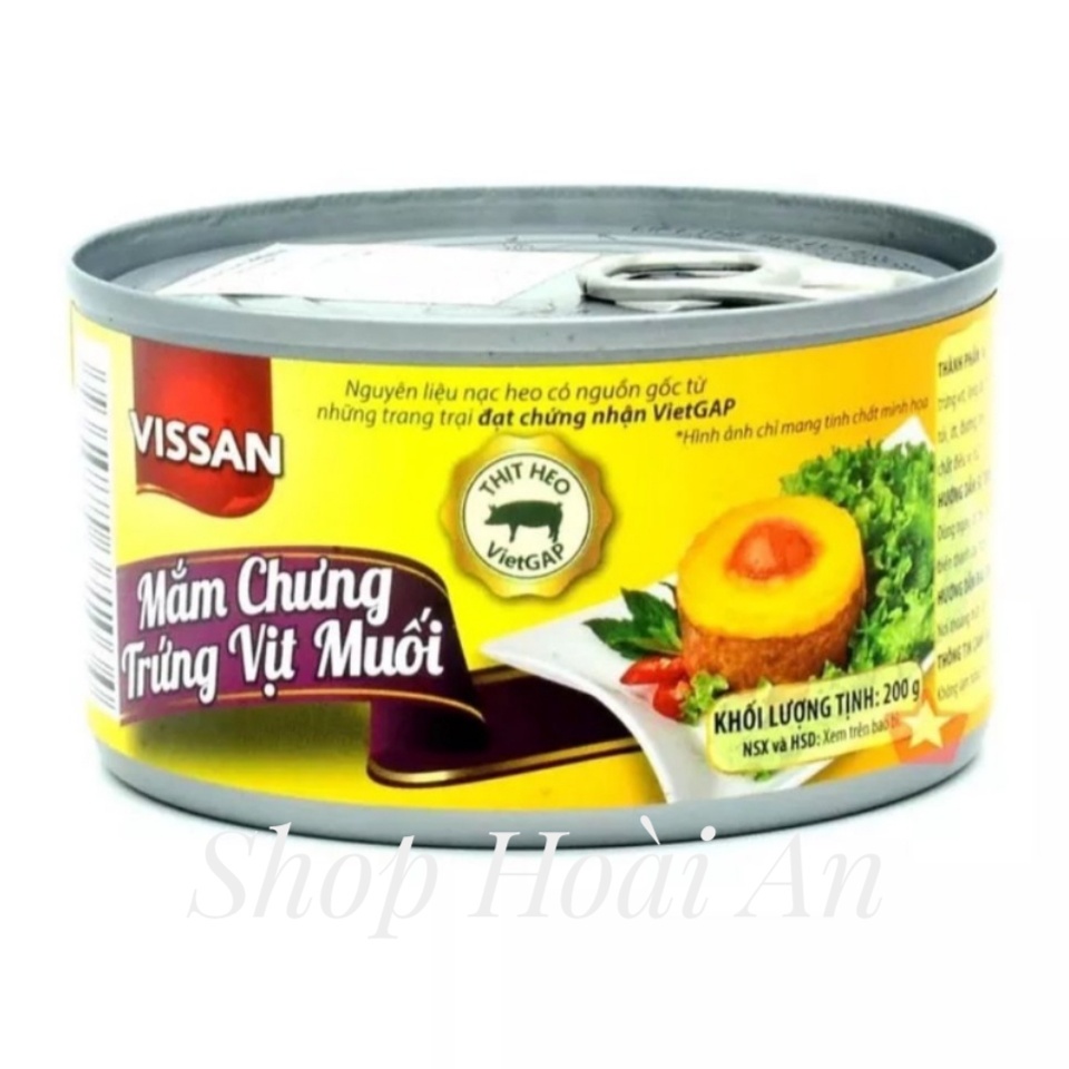 4 Hộp Mắm chưng Trứng Vịt Muối Vissan Hộp 150g