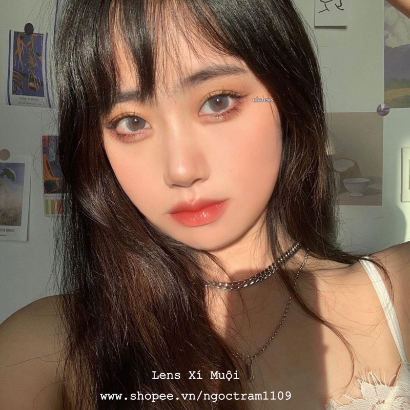 Lens mắt xám tây giãn to FB211 có độ