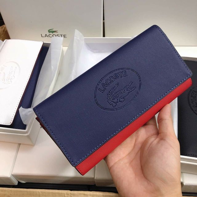 VÍ DÀI LACOSTE Unisex hàng xuất chuẩn Auth