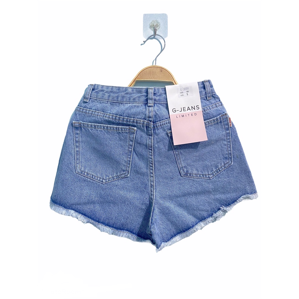 Quần Short Jeans Nữ Ống Rộng ,Lưng Cạp Cao GOZ (3 màu) ,Chất Jeans Mềm Dày Dặn , Dáng Quần Ống Rộng Cực Thon Chân