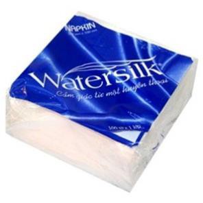 (combo 4 bịch) GIẤY ĂN WATERSILK VUÔNG 100 TỜ