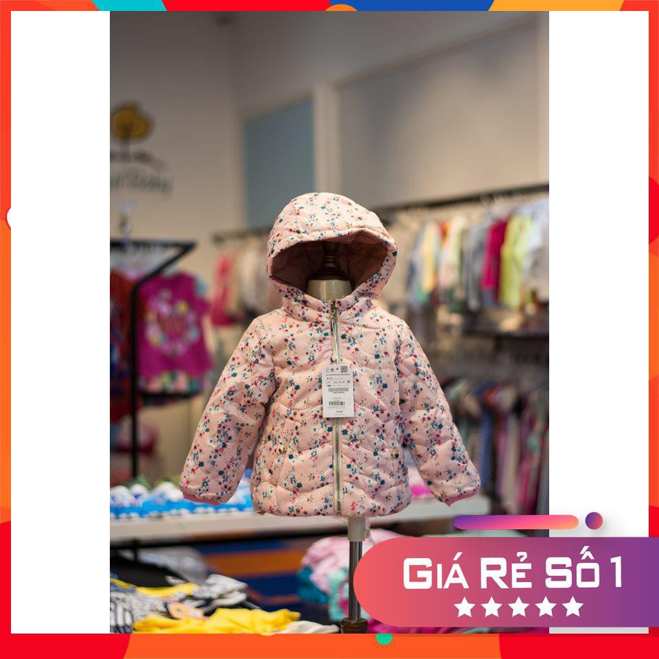[MẶC ĐƯỢC 2 MẶT] ÁO PHAO BÉ GÁI SIZE 9/12 month - 3/4 years. Trần bông, nhẹ, ấm