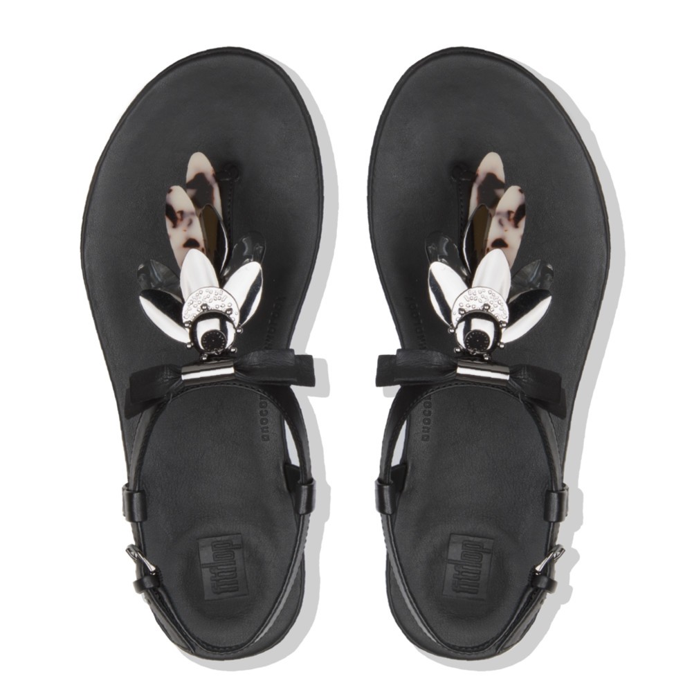 Giày Sandal Tia Dragonfly Fitflop Black