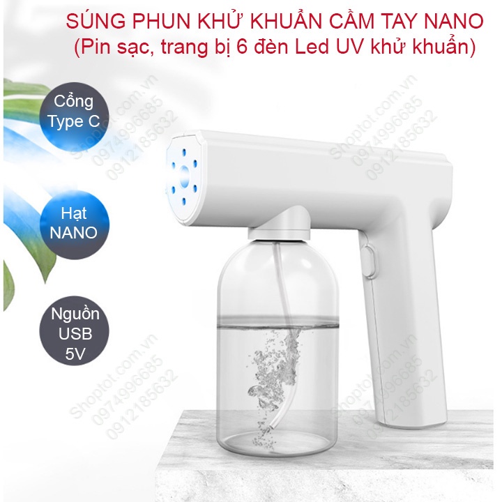 Máy Xịt Khử Khuẩn, Súng Phun Khử Khuẩn K5 PRO/XSD 030 Dùng Cho Văn Phòng, Cá Nhân, Gia Đình