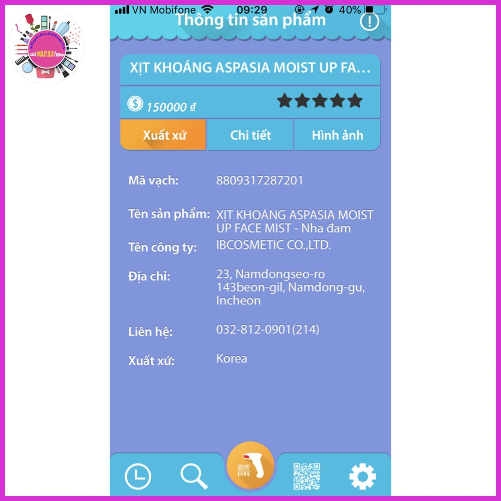 Xịt Khoáng ASPASIA MOIST UP Cân Bằng Độ Ẩm Da 150ml KOREA | BigBuy360 - bigbuy360.vn