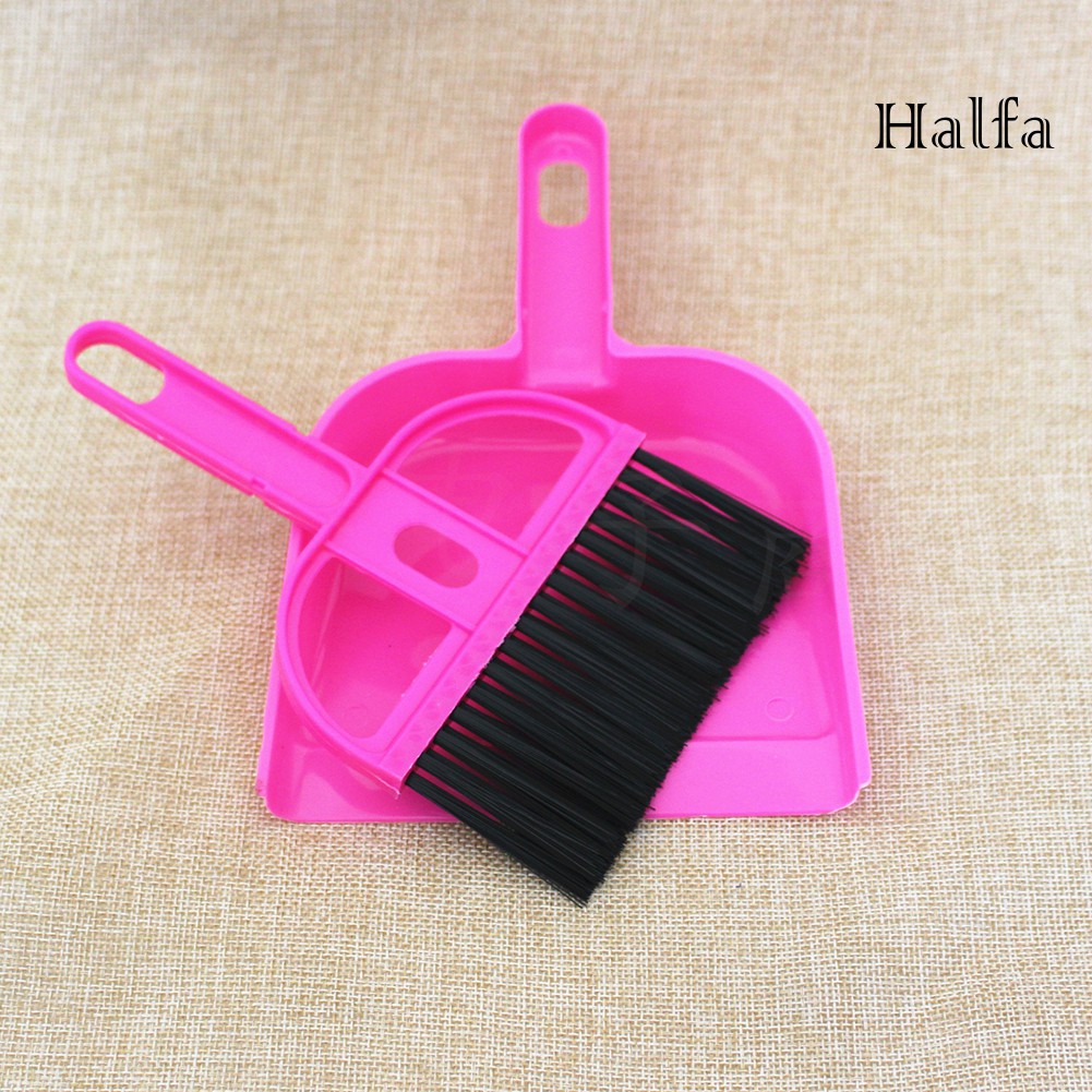 Bộ chổi và ki hốt bụi mini bằng nhựa bền tiện dụng dành cho thú cưng