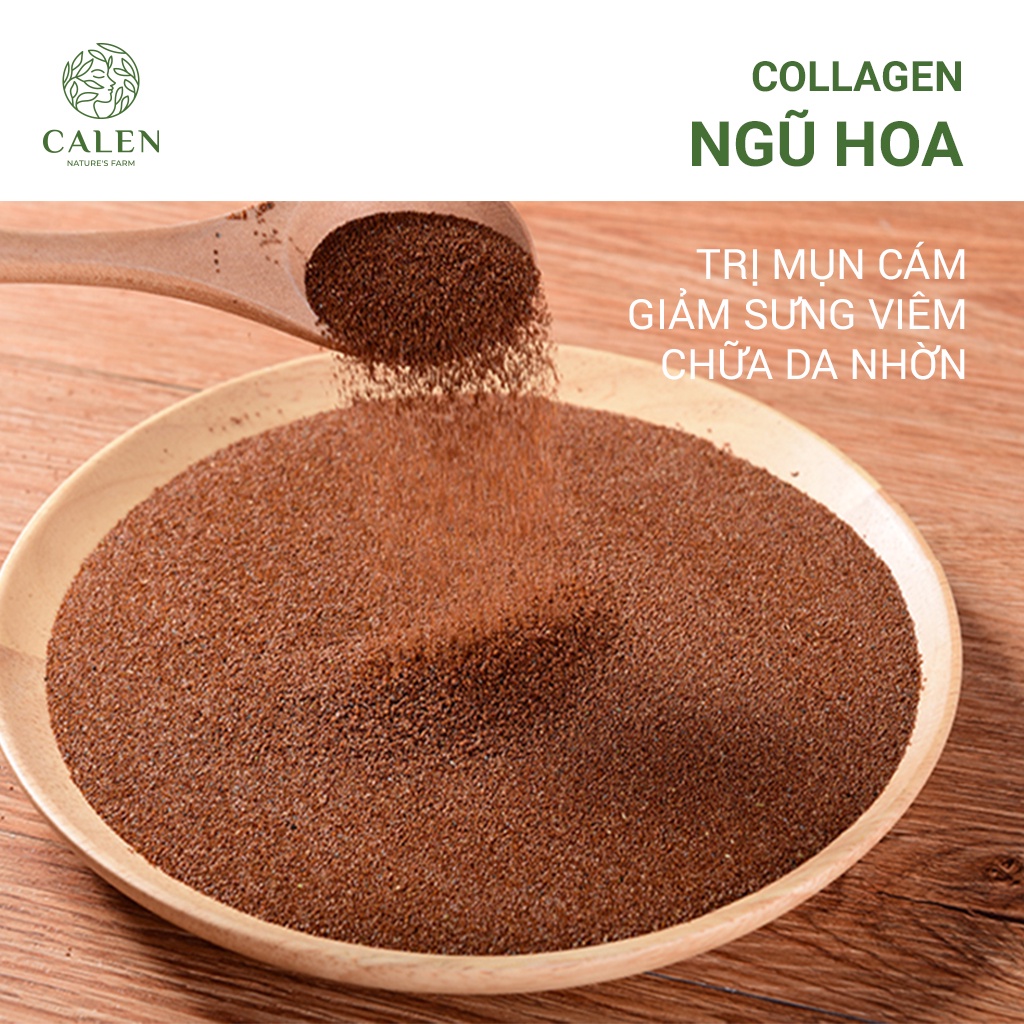 Mặt nạ Ngũ hoa hạt cao cấp Calen dùng trong Spa cao cấp dưỡng trắng da cấp ẩm chống lão hóa chai 300gr