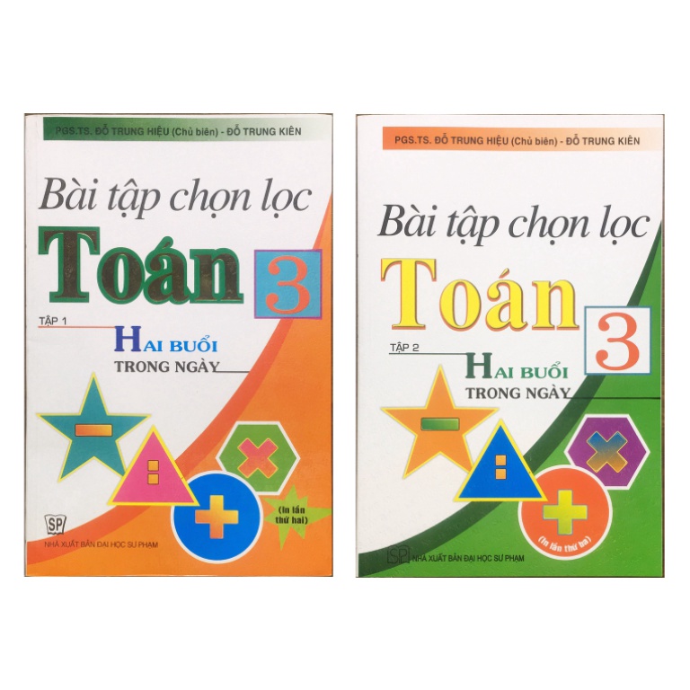Sách - Combo Bài Tập Chọn Lọc Toán Lớp 3 - Hai Buổi Trong Ngày (2 tập)