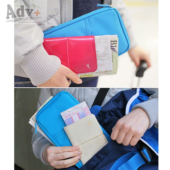 Ví đựng passport Hàn Quốc / Túi tiện ích cầm tay du lịch Travelus - MUÔN PHƯƠNG SHOP