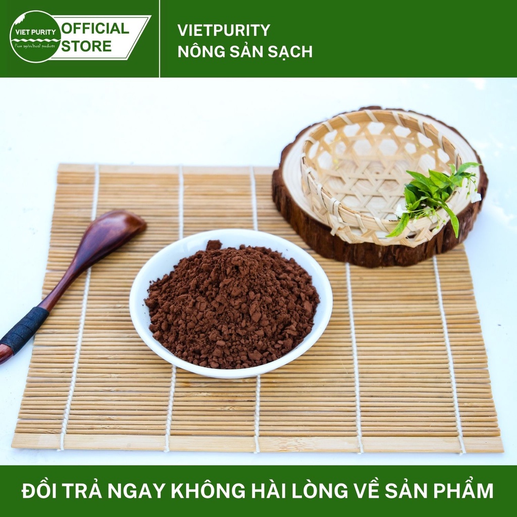 Bột cacao nguyên chất 500g Daklak không đường giảm cân Vietpurity