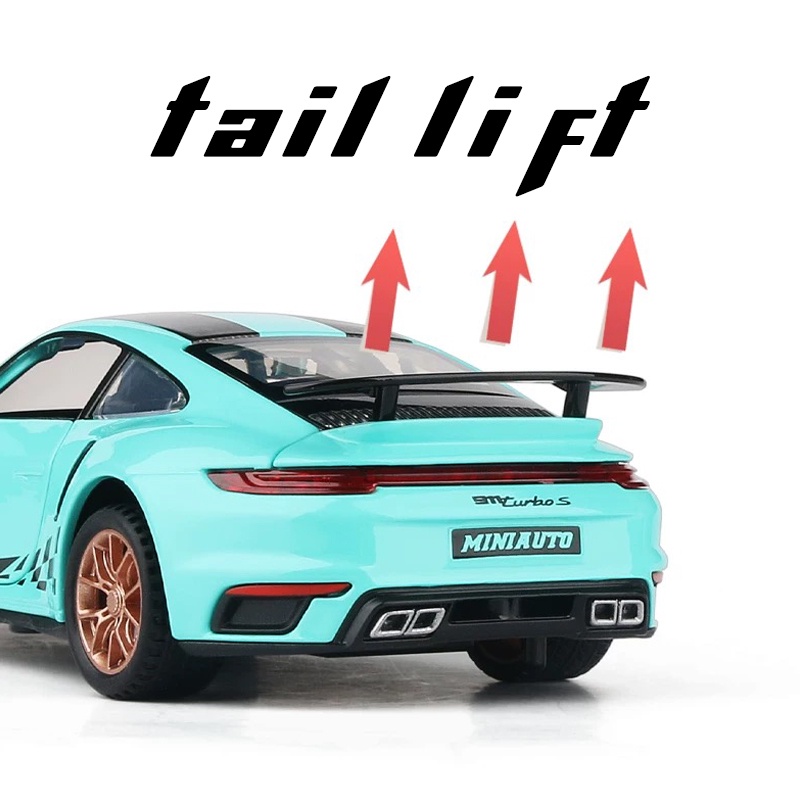 Mô Hình Xe Hơi Porsche 911 Turbo S Tỉ Lệ 1: 32 Bằng Hợp Kim Có Đèn Và Nhạc Cho Bé Trai