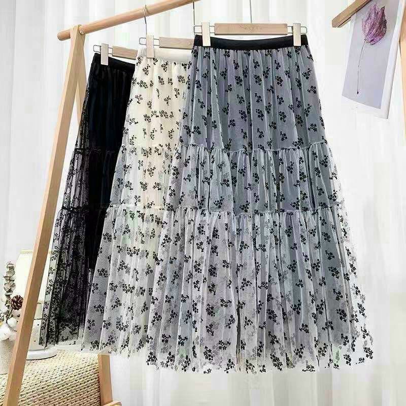 Chân váy von vintage họa tiết - Hàng Quảng Châu