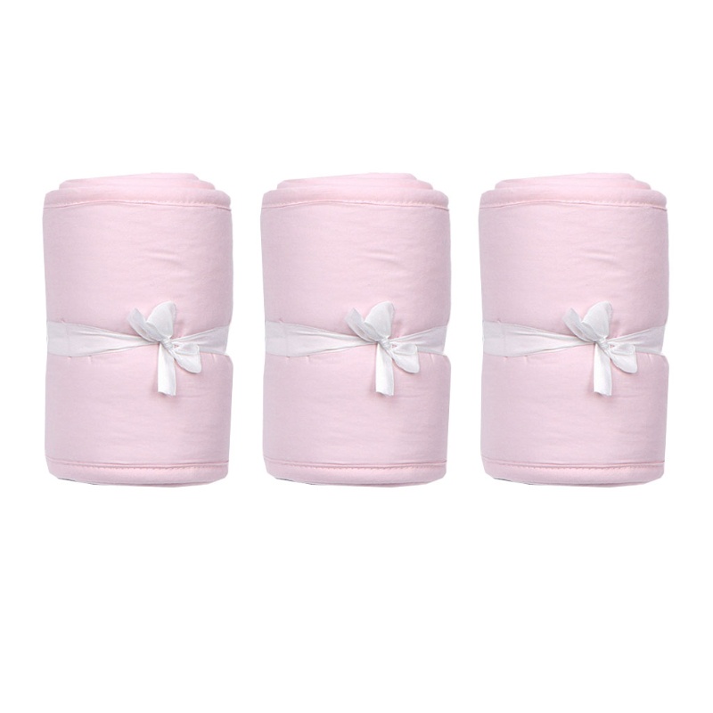 Set 3 Vỏ Bọc Thanh Chắn Giường Thoáng Khí Bảo Vệ An Toàn Cho Bé Sơ Sinh