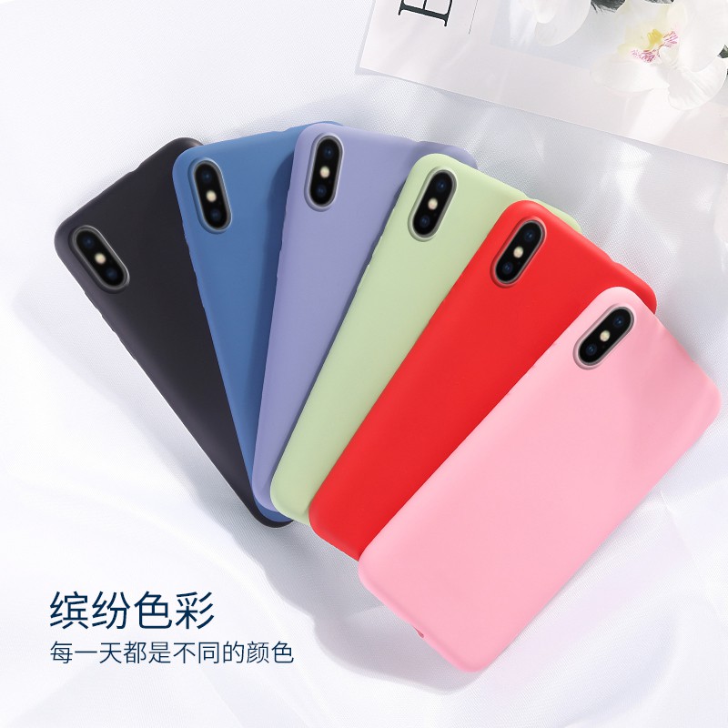 Silicone Soft shell Tpu Case iPhone 6 / 6S / 7/8 Plus X Xs MAX XR Cover Casing