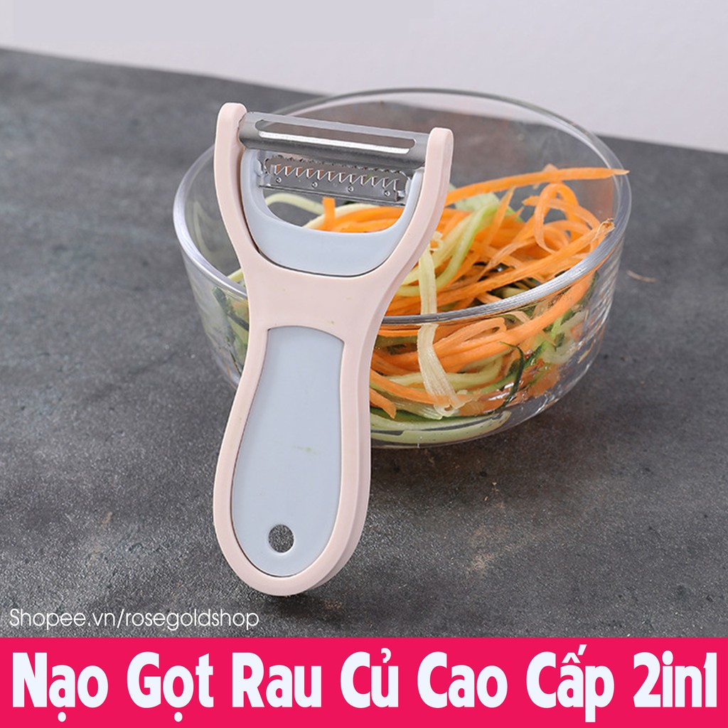 Dụng Cụ Nạo Gọt Củ Quả Đa Năng 2 Trong 1